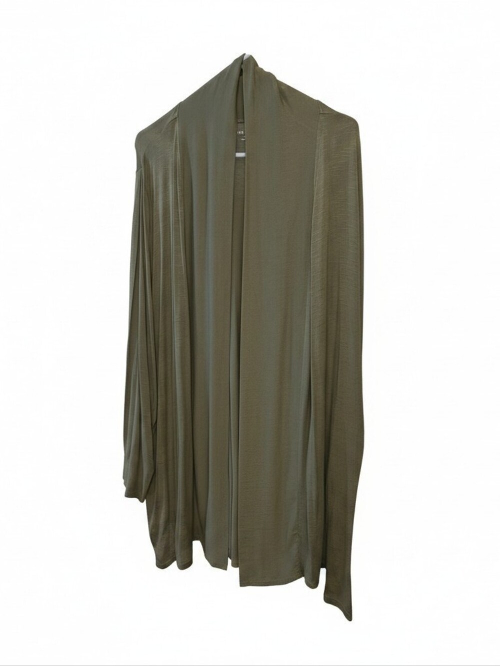 Lane Bryant  Olive Open-Front Draped Cardigan